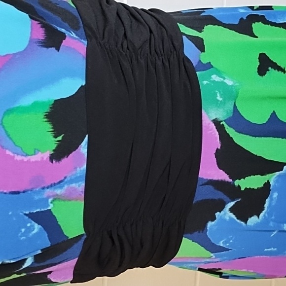 2 PC Perceptions NY Slinky Slip Over Tank Dress & Bolero Jacket  Rose Detail - Picture 5 of 12